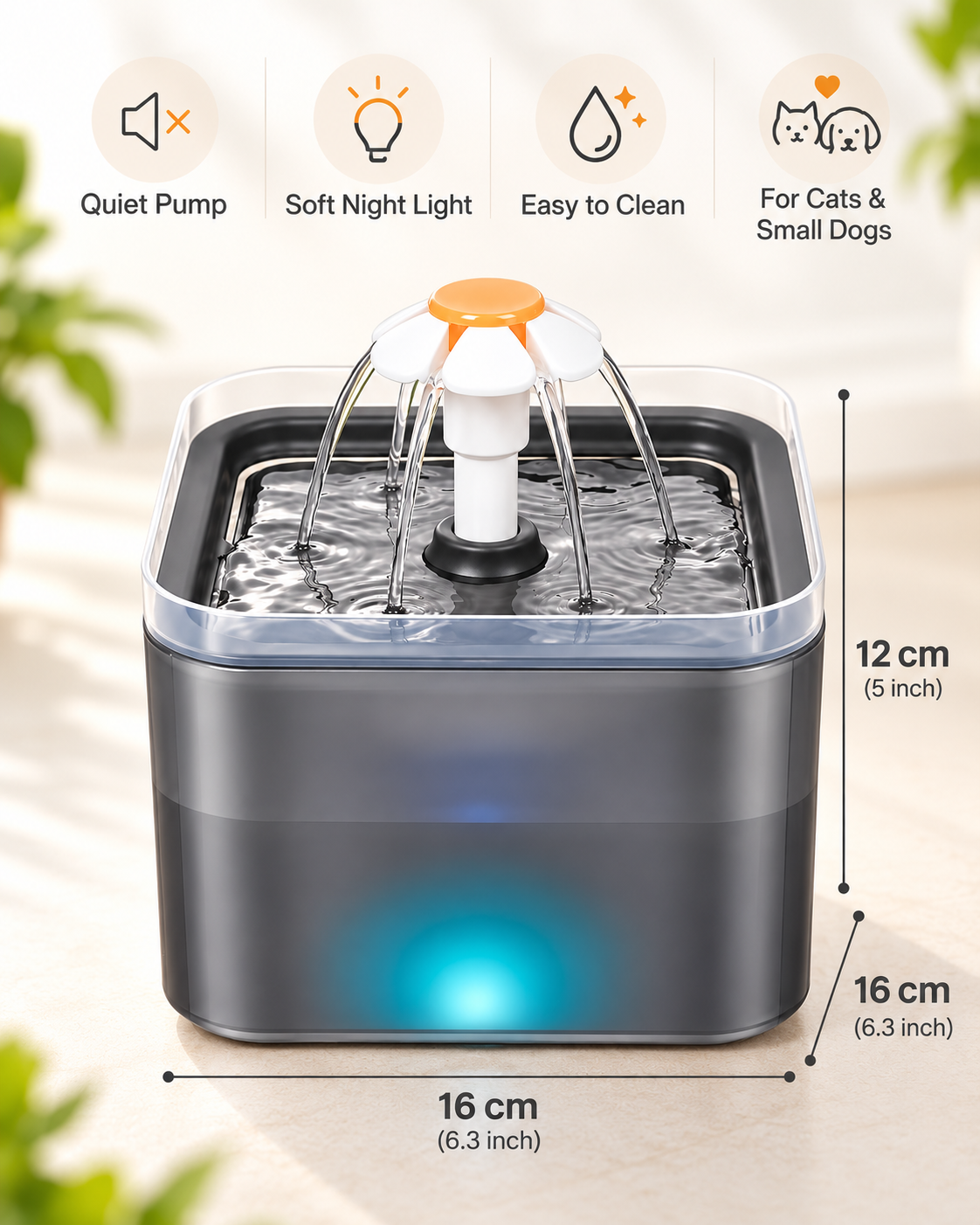 AquaBloom™ Pet Water Fountain