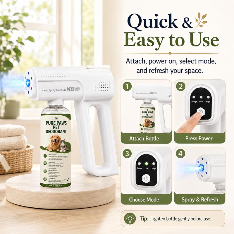 Blue Light Anti-Mite Probiotic Odor Eliminator Spray Kit